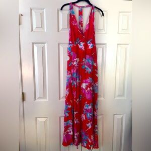 NWOT MSK halter maxi Sundress w split